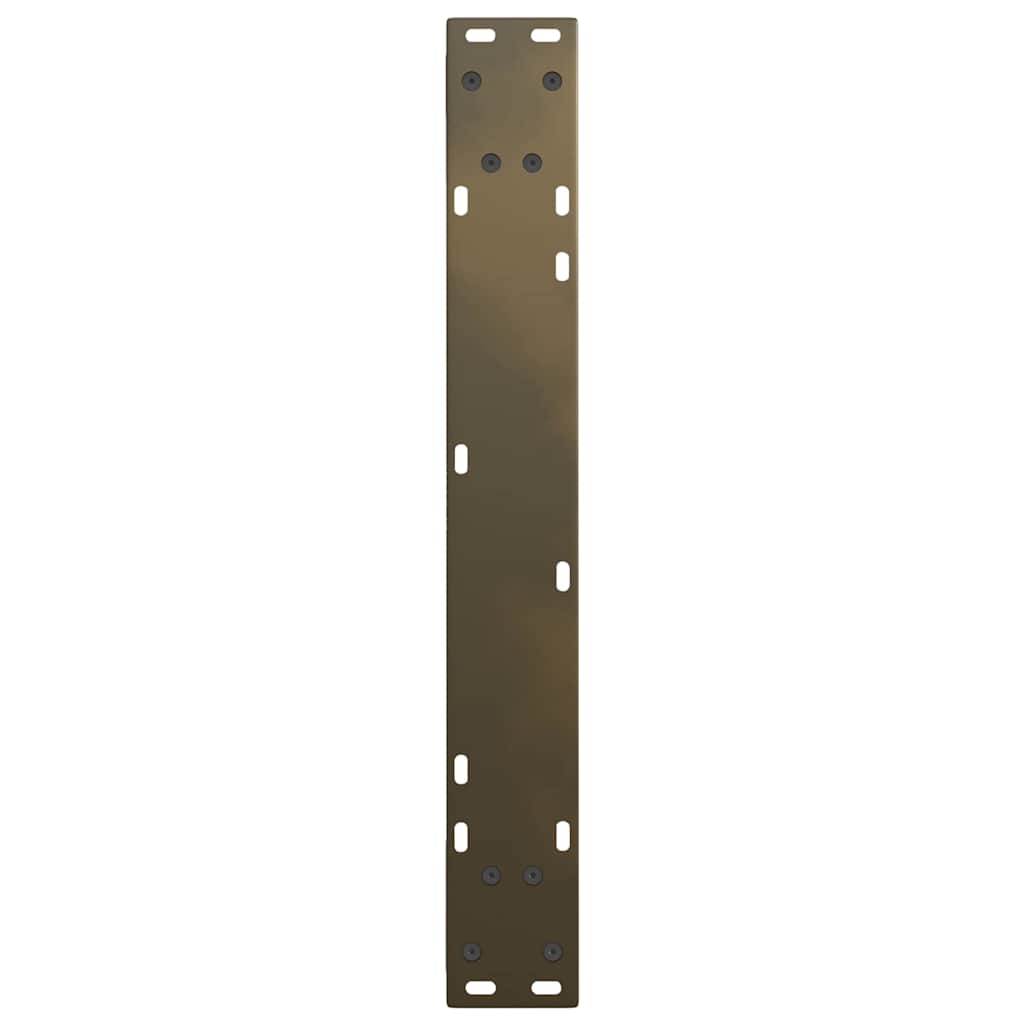 Dining table legs V-shape 2 pieces natural steel 70x(72-73.3) cm steel