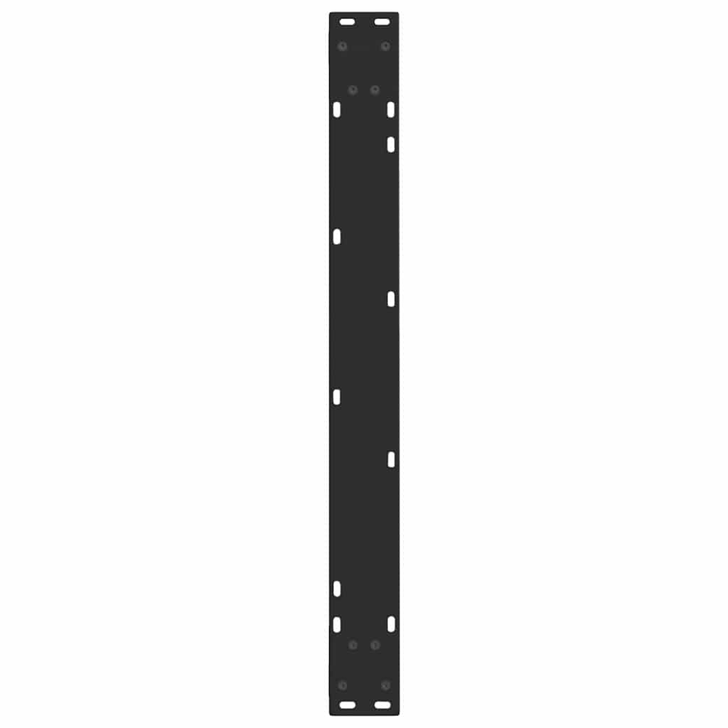 Dining Table Legs V-Shape 2 Pieces Black 90x(72-73.3) cm Steel