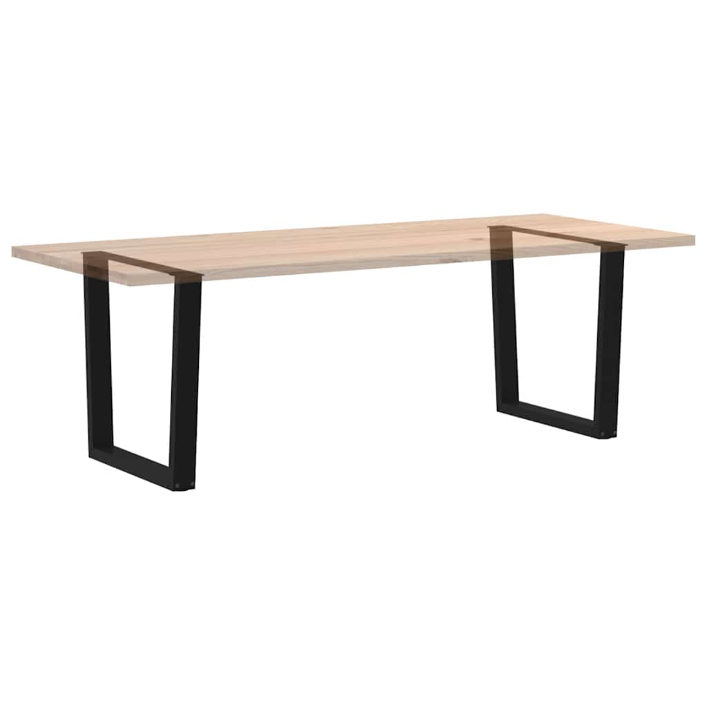 Dining Table Legs V-Shape 2 Pieces Black 90x(72-73.3) cm Steel