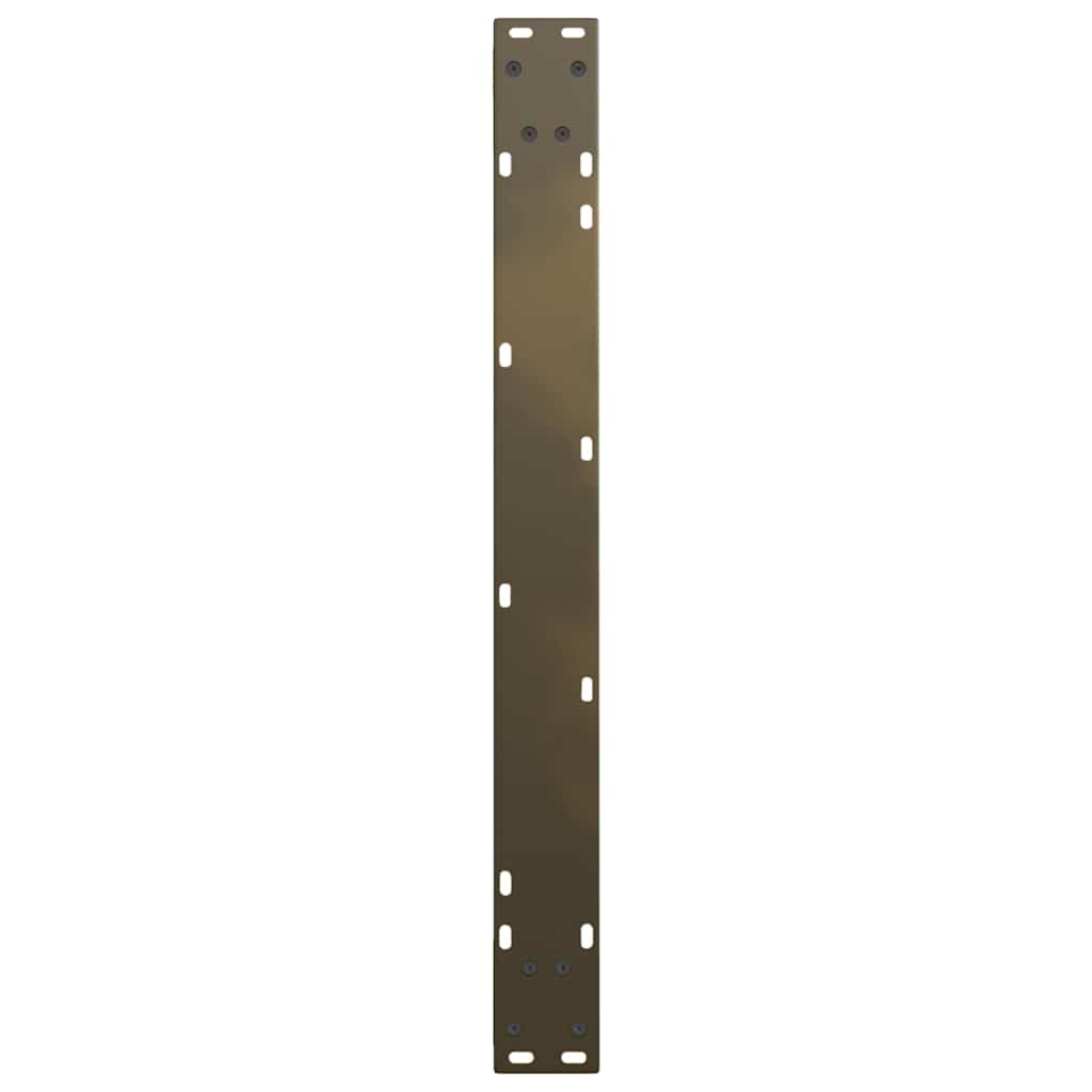 Dining table legs V-shape 2 pieces natural steel 90x(72-73.3) cm steel