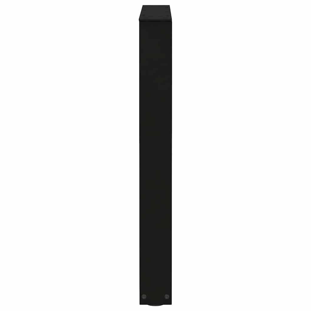 Dining Table Legs V-Shape 3 Pieces Black 70x(72-73.3) cm Steel