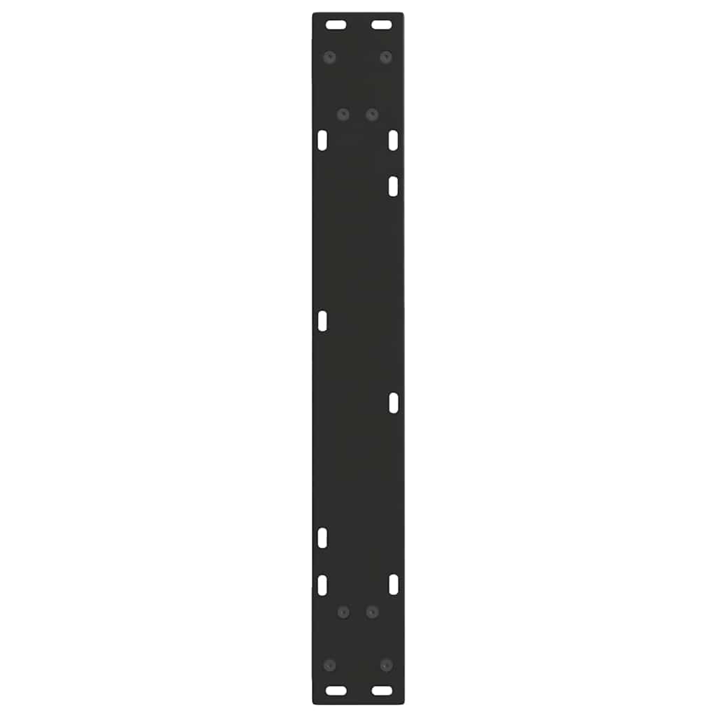 Dining Table Legs V-Shape 3 Pieces Black 70x(72-73.3) cm Steel