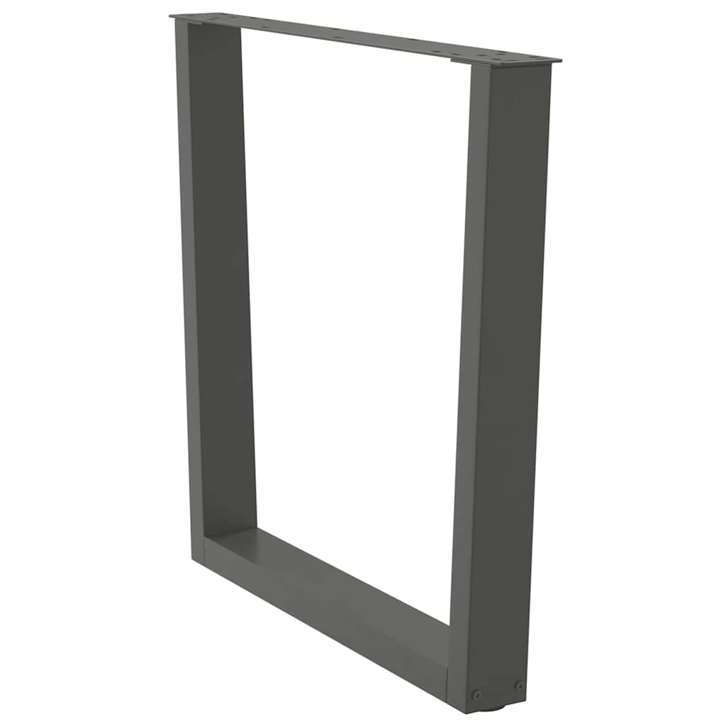 Dining Table Legs V-Shape 3 Pieces Anthracite 80x(72-73.3) cm Steel