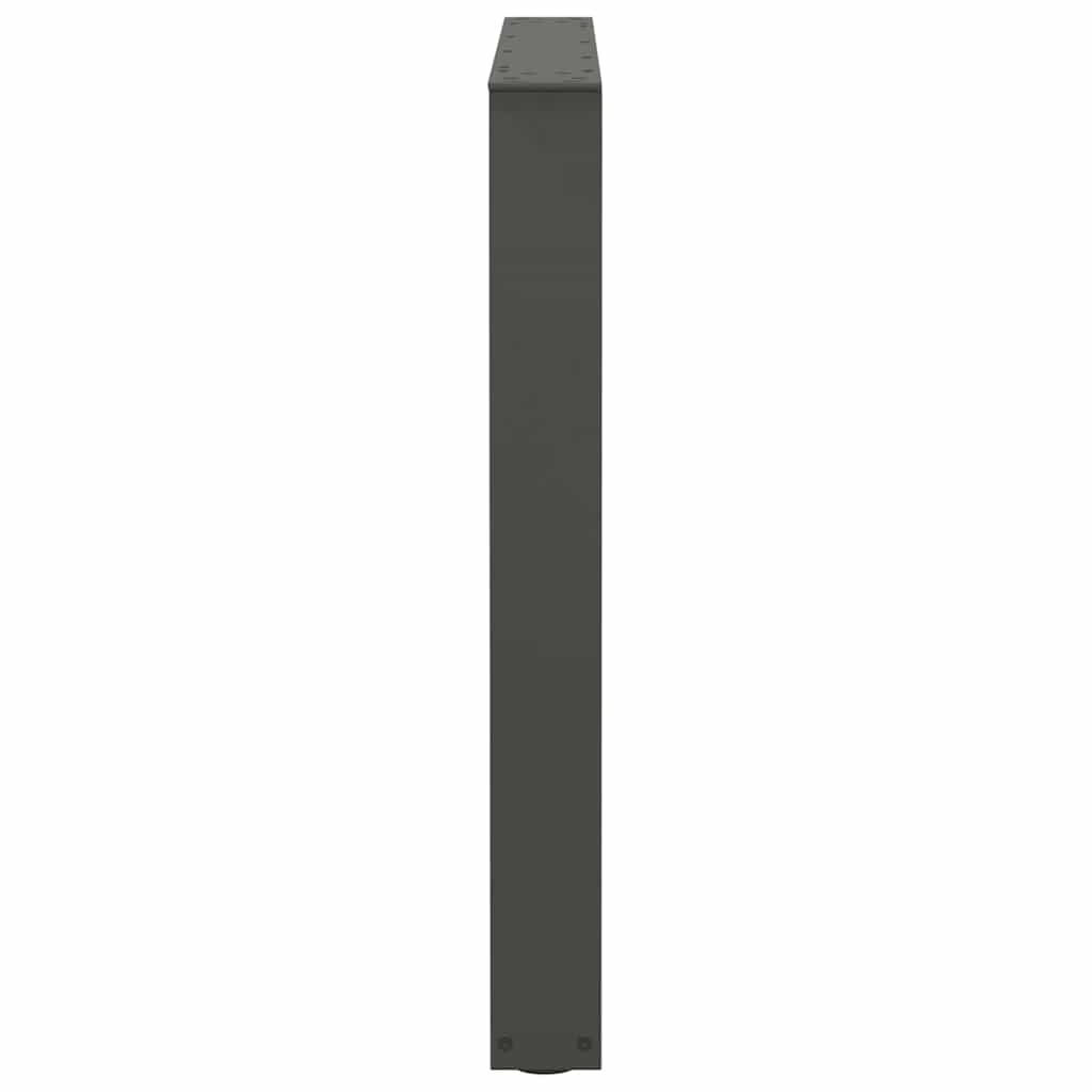 Dining Table Legs V-Shape 3 Pieces Anthracite 80x(72-73.3) cm Steel