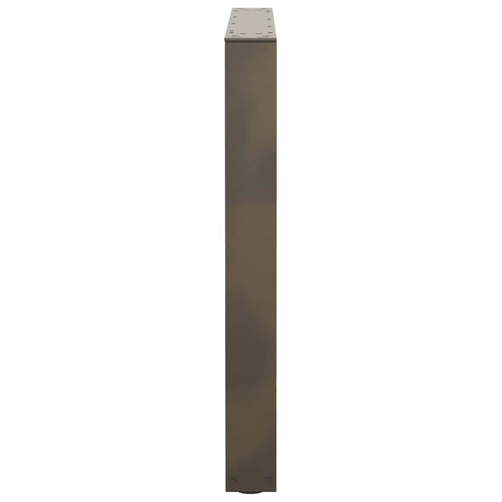 Dining table legs V-shape 3 pieces natural steel 90x(72-73.3) cm steel