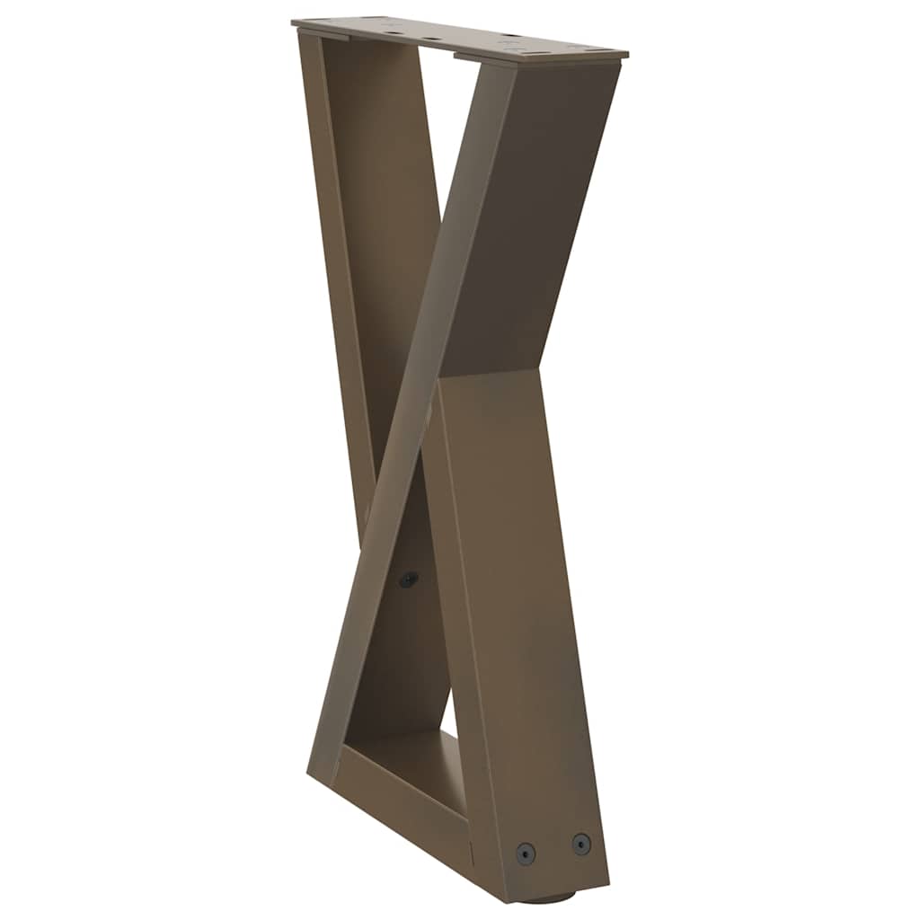 Coffee table legs 2 pcs. Natural steel 28x(42-43.3) cm steel