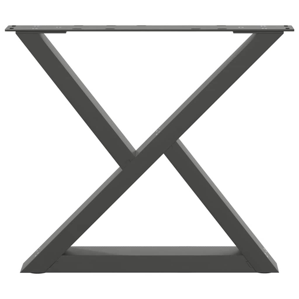 Couchtischbeine 2 Stk. Anthrazit 60x(42-43,3) cm Stahl