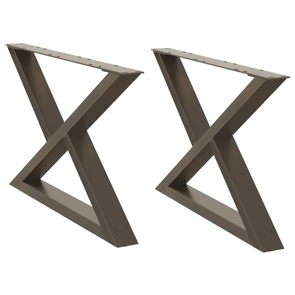 Coffee table legs 2 pcs. Natural steel 70x(42-43.3) cm steel