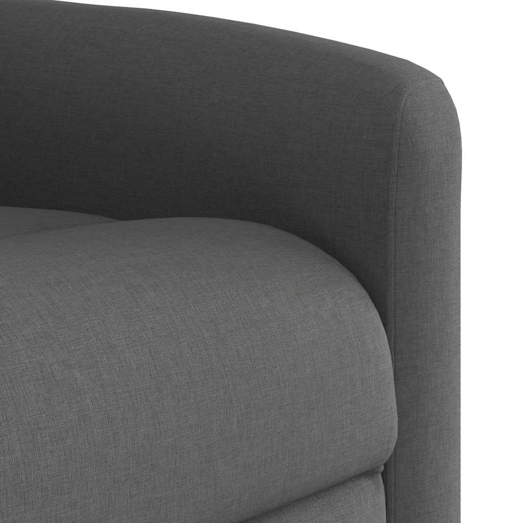 Massagesessel Elektrisch Dunkelgrau Stoff