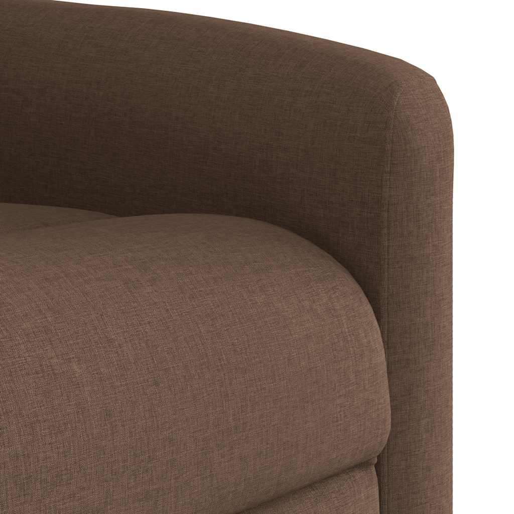 Massagesessel Elektrisch Braun Stoff