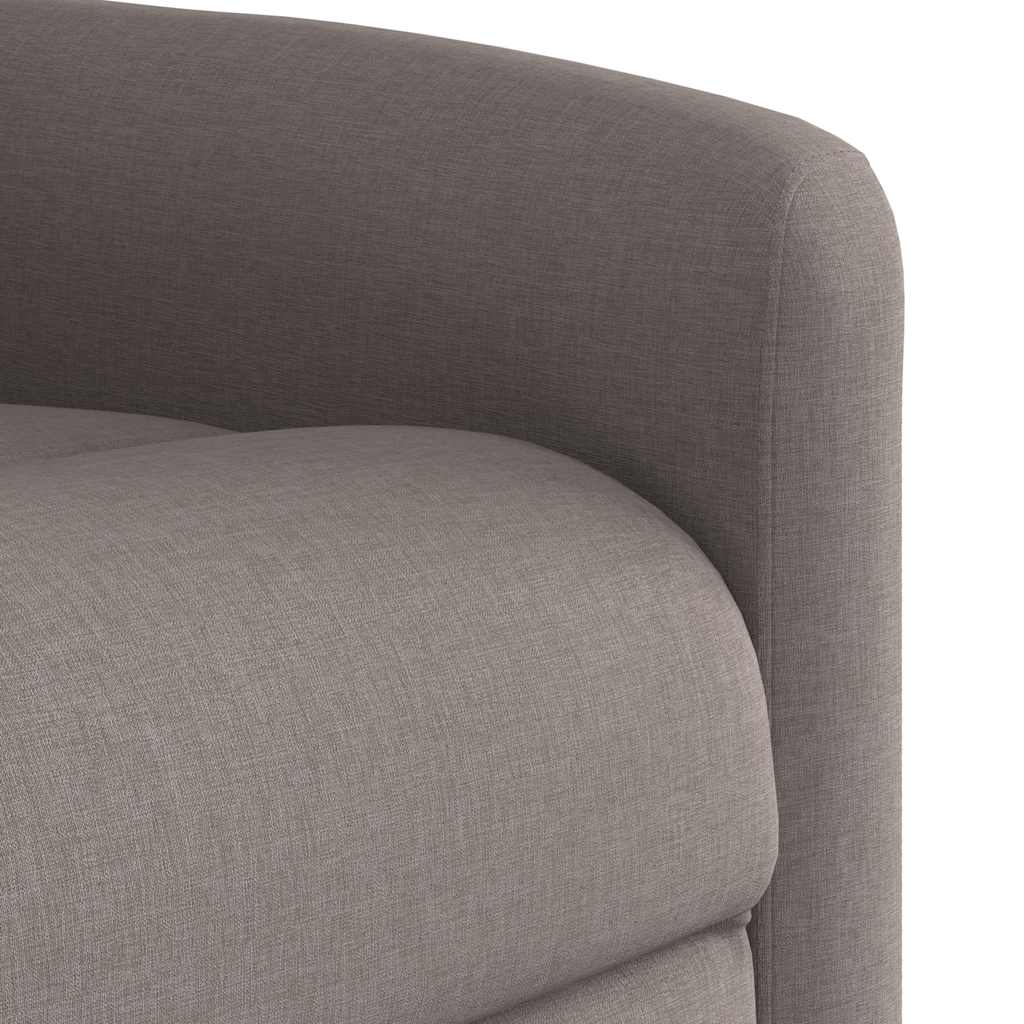 Massagesessel Elektrisch Taupe Stoff