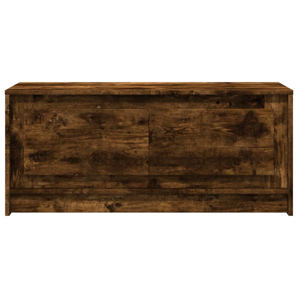 LED coffee table smoked oak wood material
