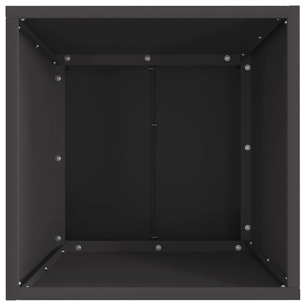 Feuerplatz Schwarz 40 x 40 x 35 cm Stahl