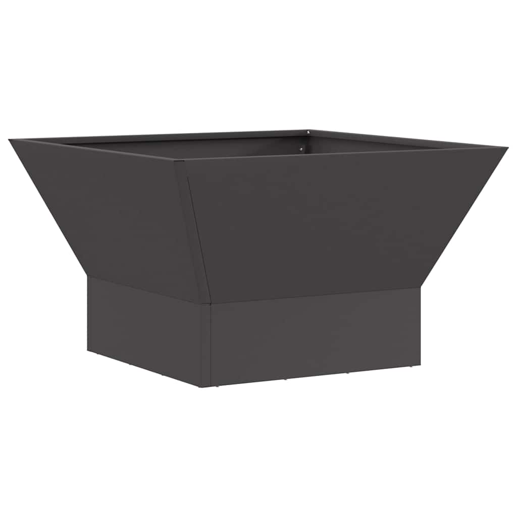 Feuerplatz Schwarz 60 x 60 x 35 cm Stahl