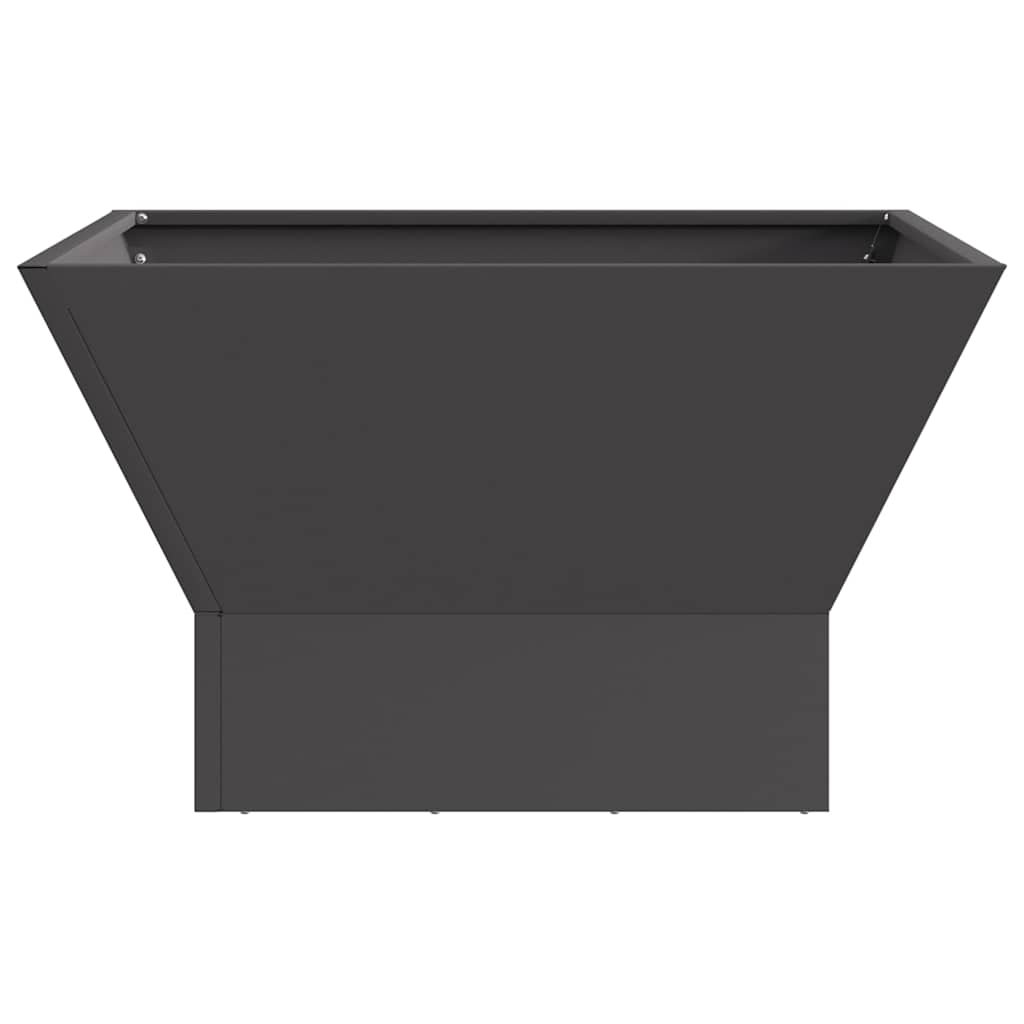 Feuerplatz Schwarz 60 x 60 x 35 cm Stahl