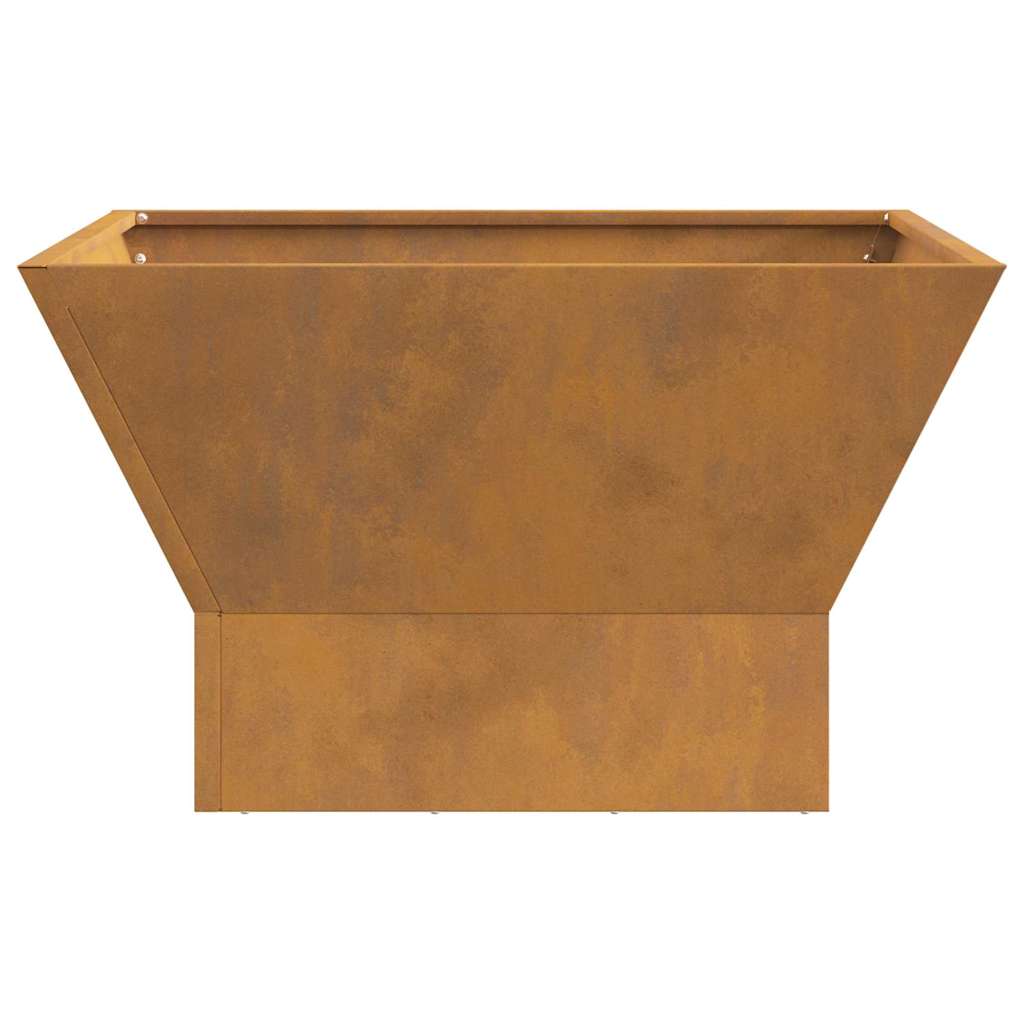 Feuerplatz Schwarz 60 x 60 x 35 cm Stahl