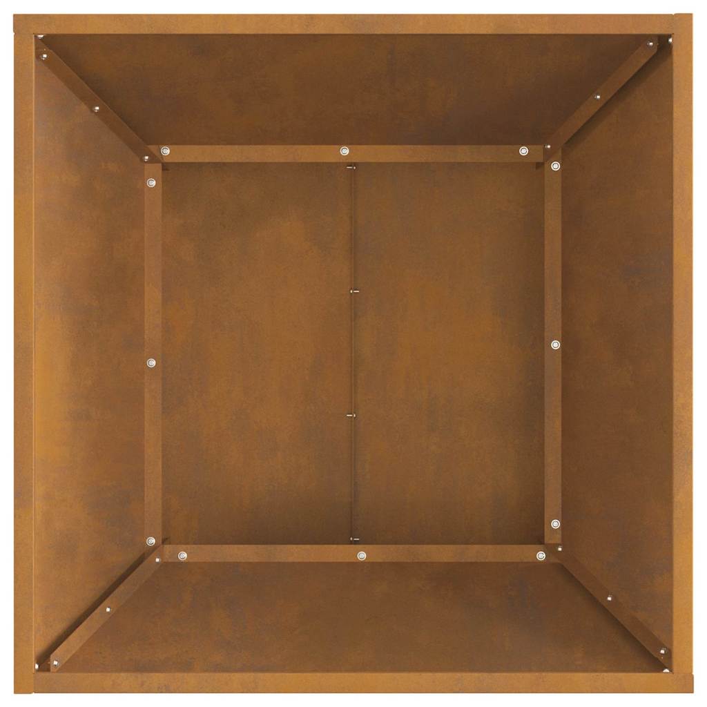 Feuerplatz Schwarz 60 x 60 x 35 cm Stahl