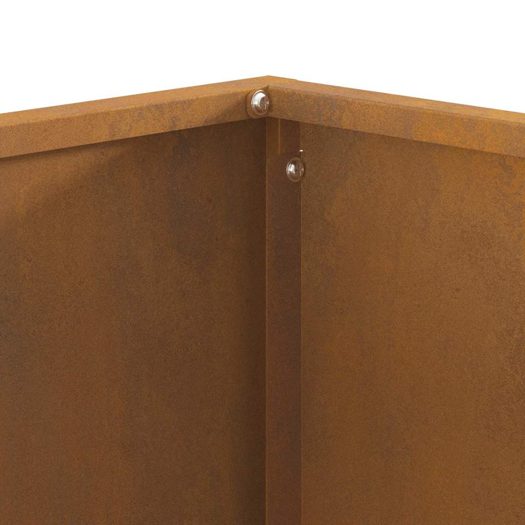 Feuerplatz Braun 60 x 60 x 40 cm Witterungsbeständiger Stahl