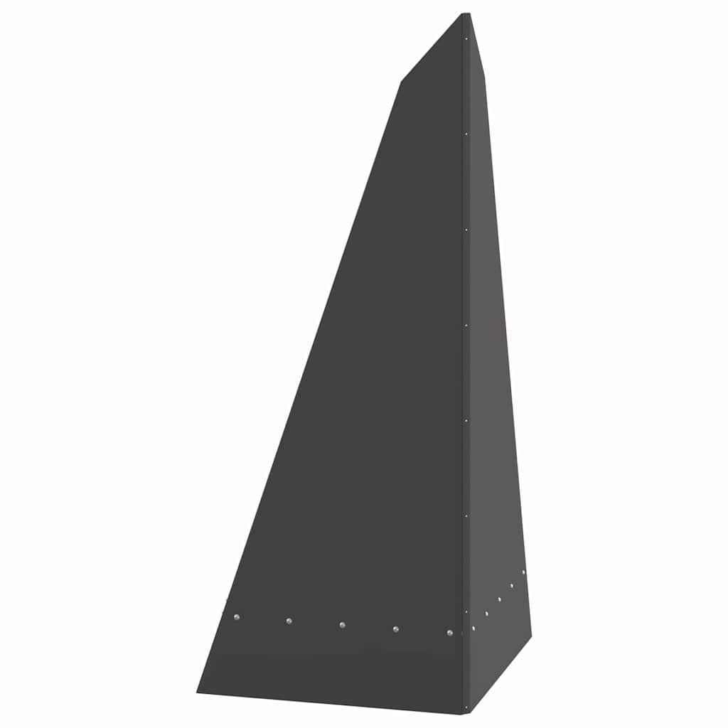 Feuerplatz Schwarz 58 x 40 x 100 cm Kaltgewalzter Stahl