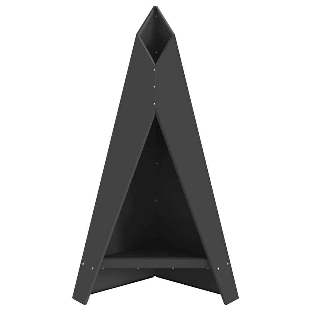 Feuerplatz Schwarz 58 x 40 x 100 cm Kaltgewalzter Stahl