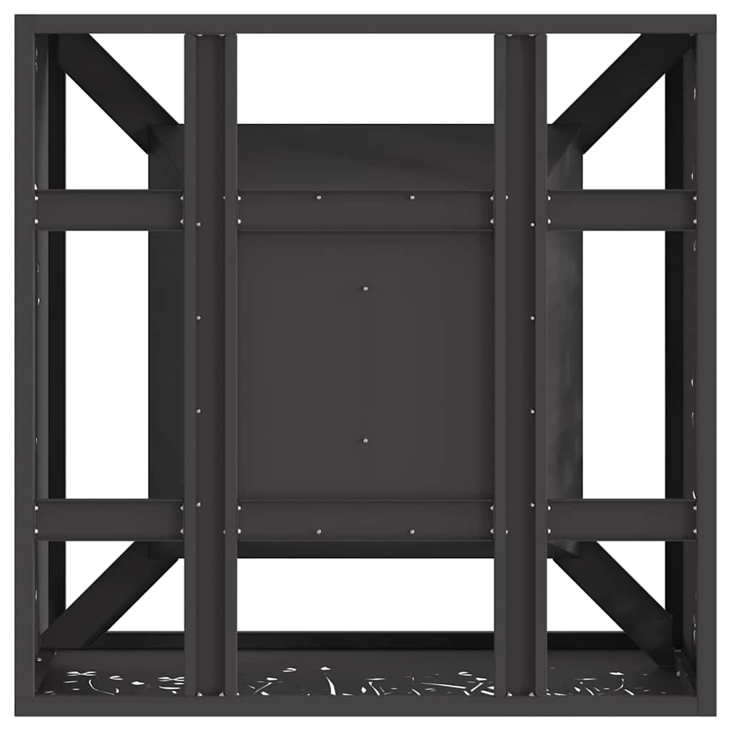Feuerplatz Schwarz 60 x 60 x 30 cm Kaltgewalzter Stahl