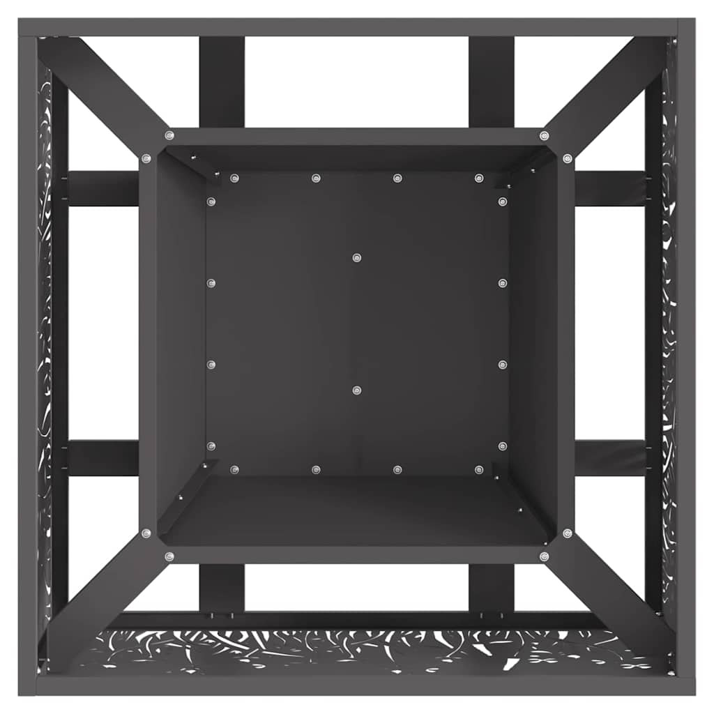 Feuerplatz Schwarz 60 x 60 x 30 cm Kaltgewalzter Stahl