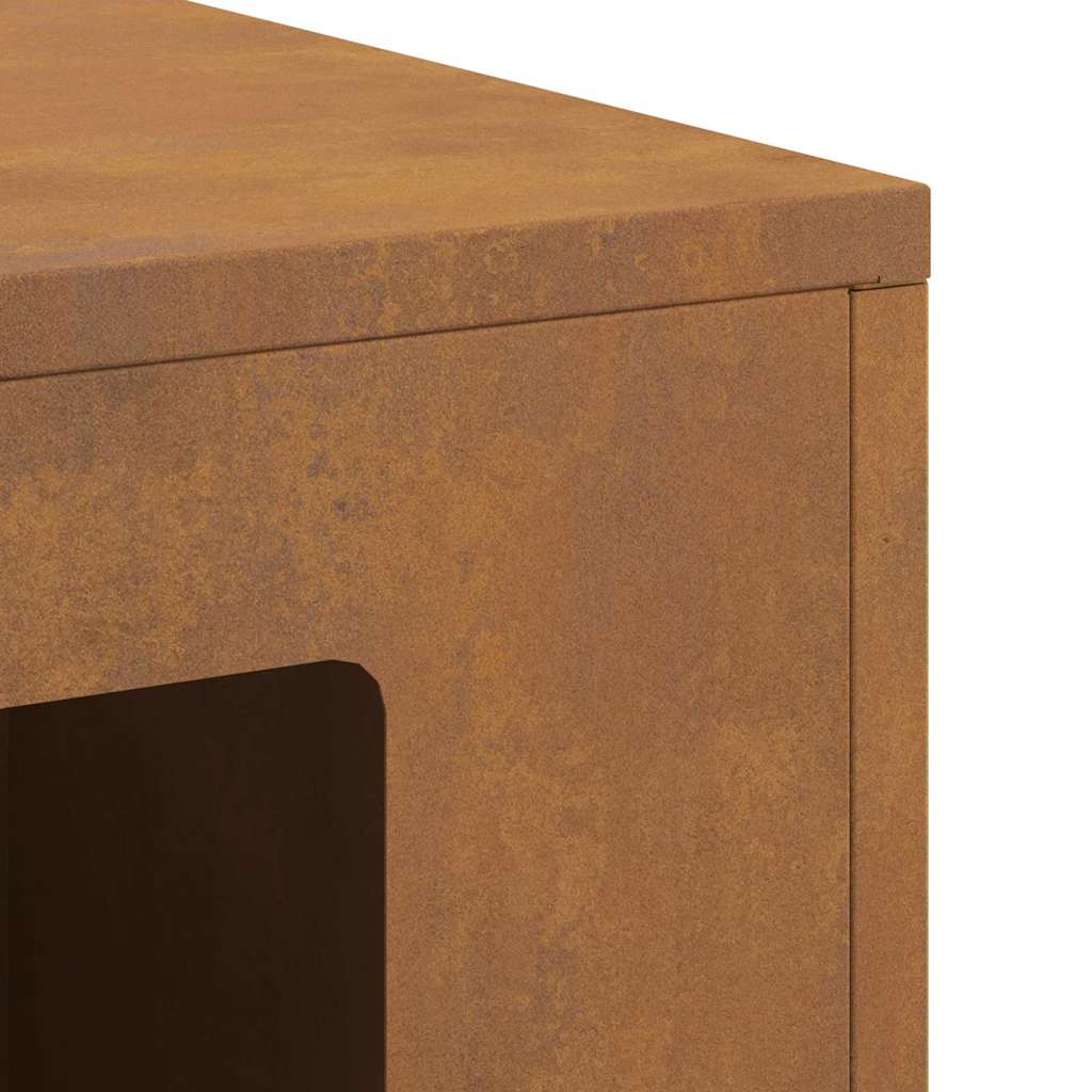 Feuerplatz Braun 60 x 40 x 96 cm Witterungsbeständiger Stahl