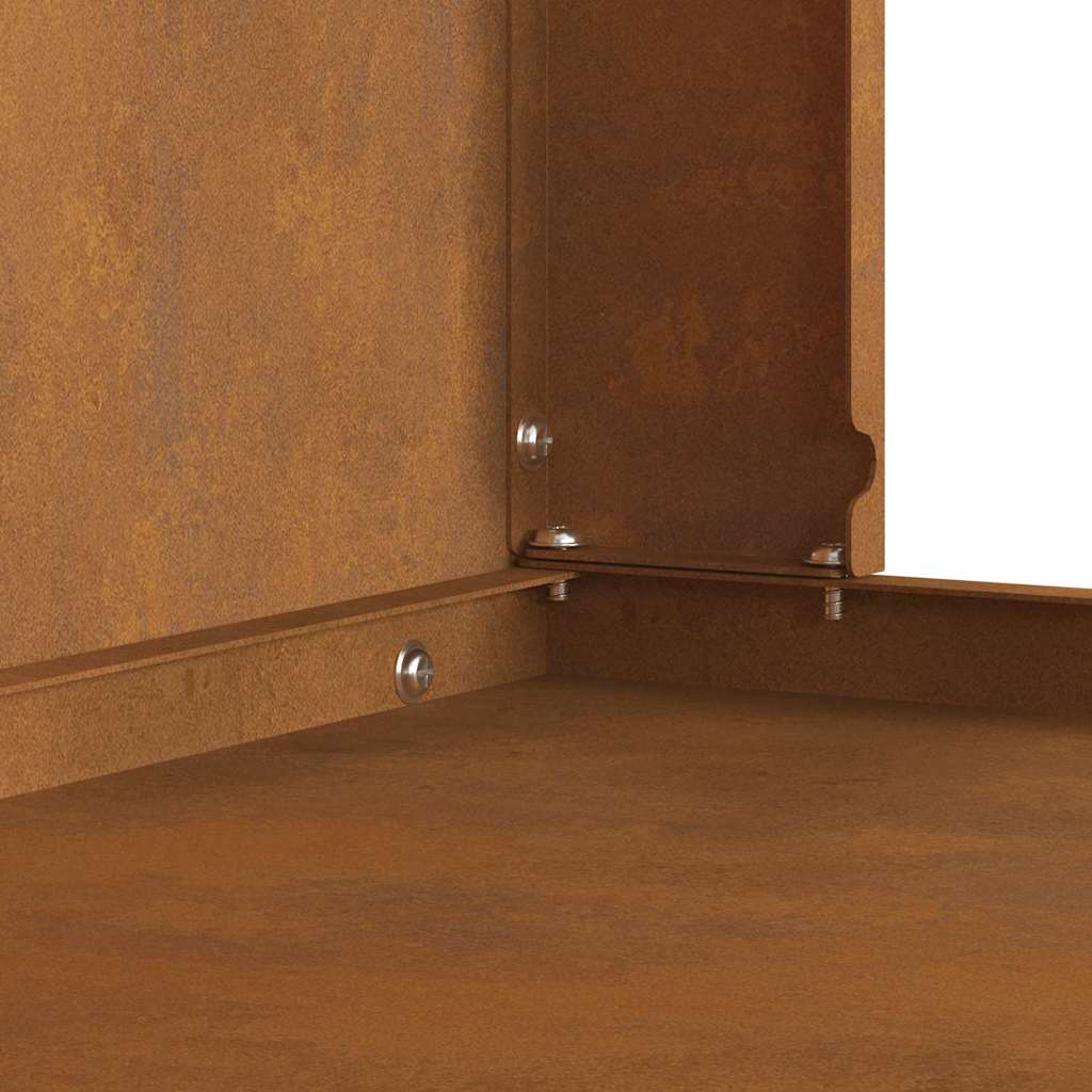 Feuerplatz Braun 80 x 50 x 96 cm Witterungsbeständiger Stahl