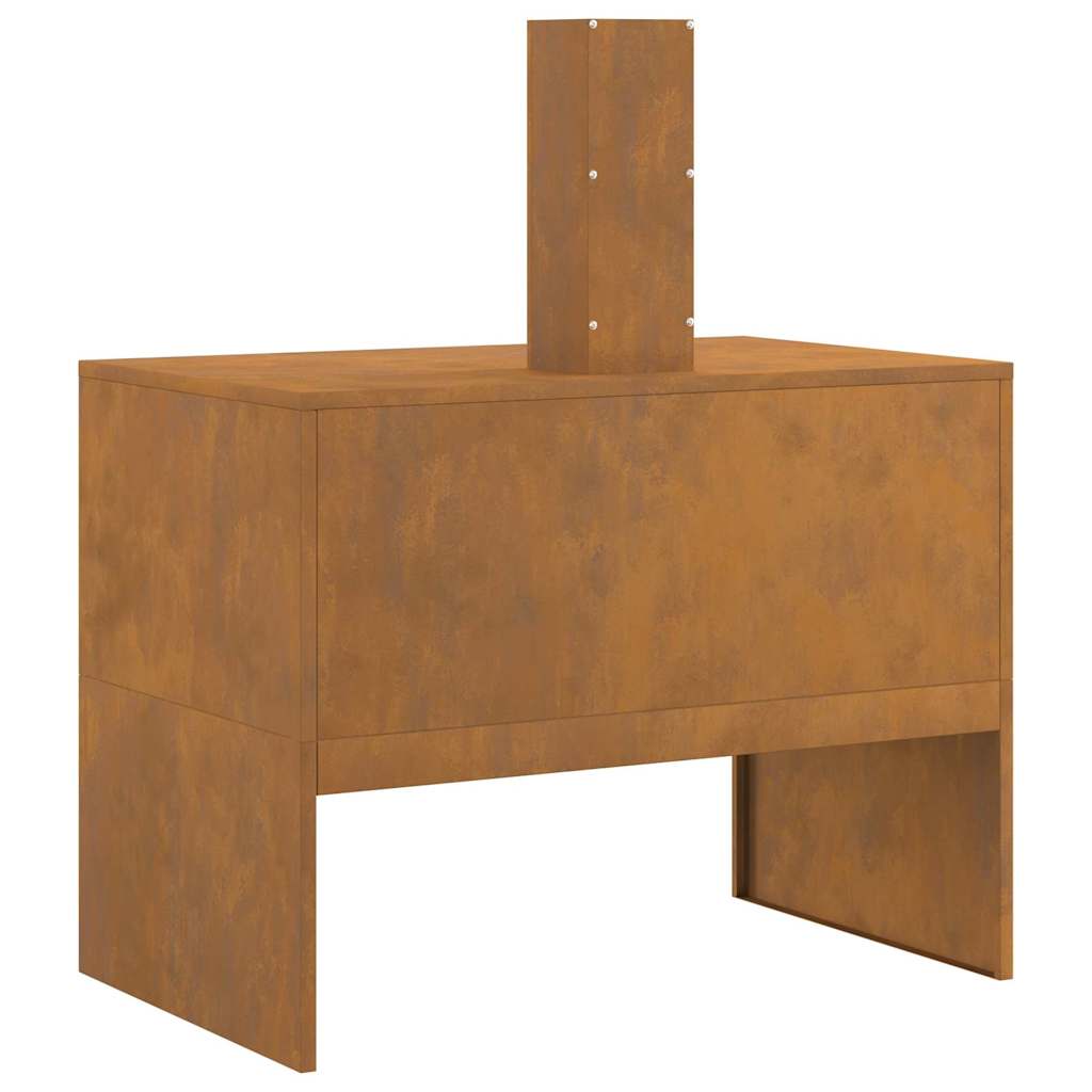 Feuerplatz Braun 80 x 50 x 96 cm Witterungsbeständiger Stahl