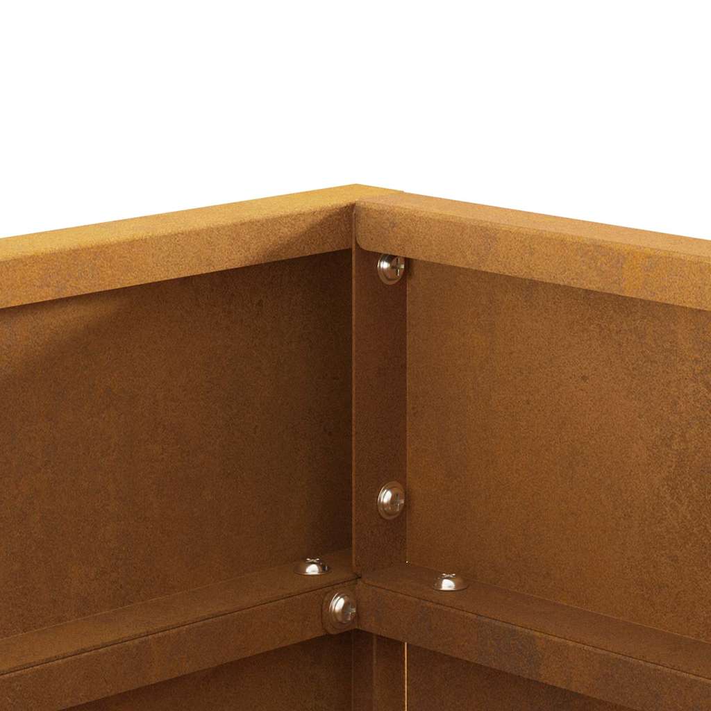 Feuerplatz Braun 50 x 50 x 38 cm Witterungsbeständiger Stahl