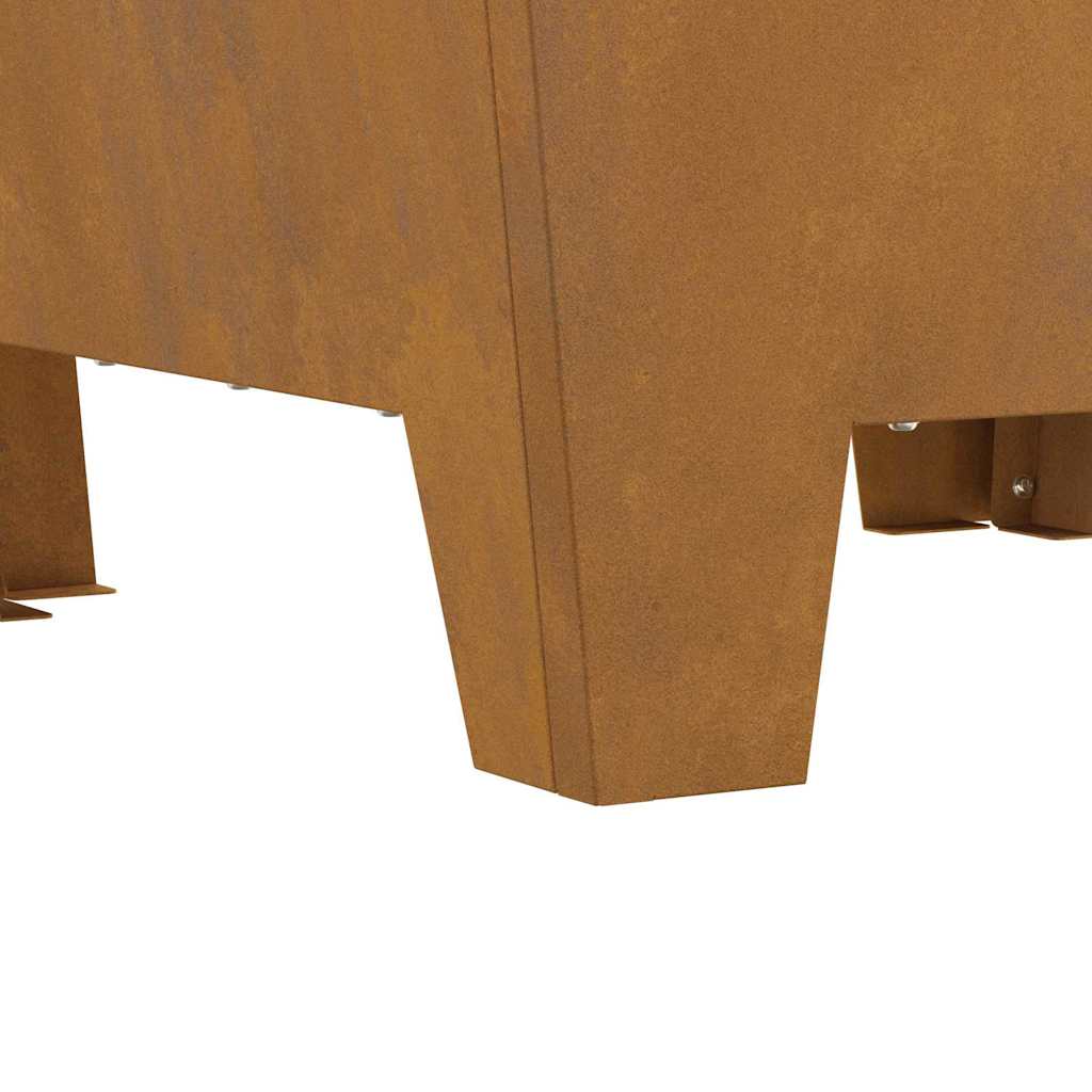 Feuerplatz Braun 50 x 50 x 38 cm Witterungsbeständiger Stahl