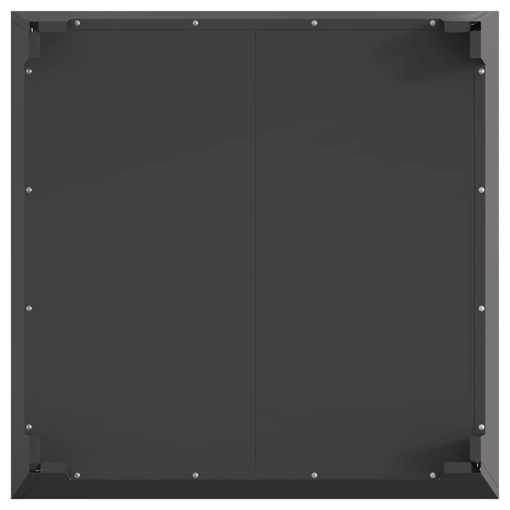 Feuerplatz Schwarz 80 x 80 x 43 cm Kaltgewalzter Stahl