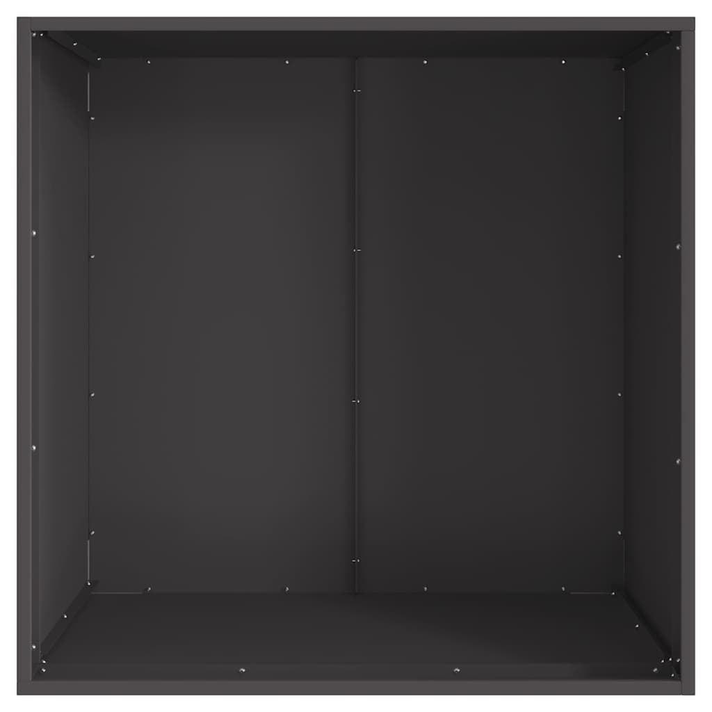 Feuerplatz Schwarz 80 x 80 x 43 cm Kaltgewalzter Stahl