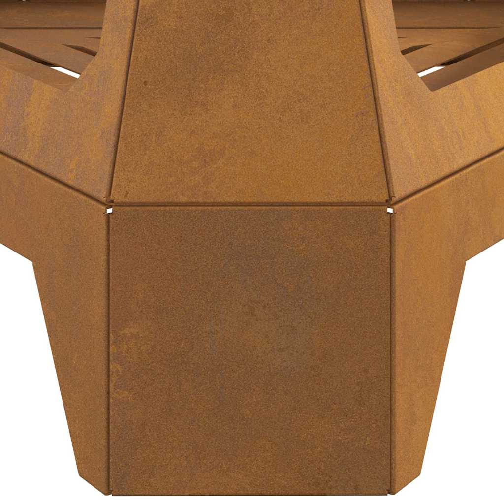 Feuerplatz Braun 50 x 43 x 52 cm Witterungsbeständiger Stahl
