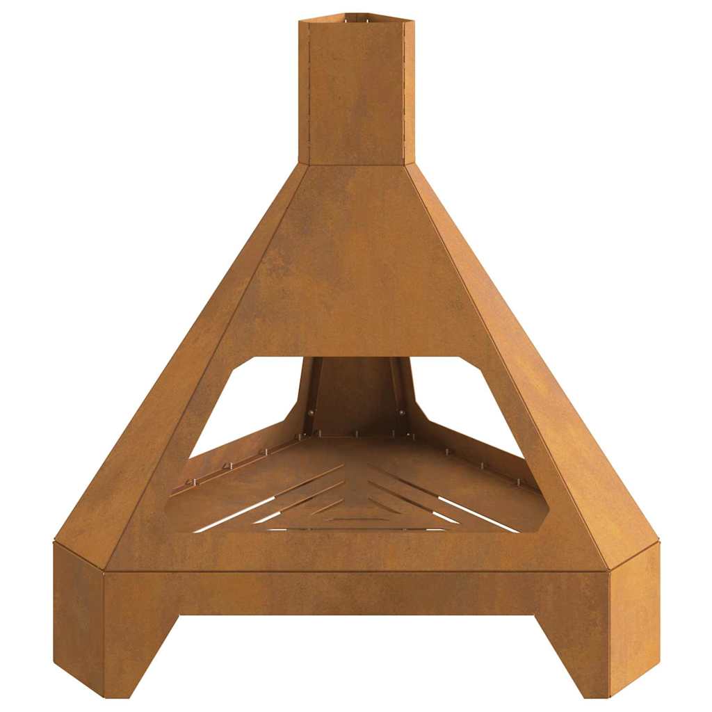 Feuerplatz Braun 50 x 43 x 52 cm Witterungsbeständiger Stahl