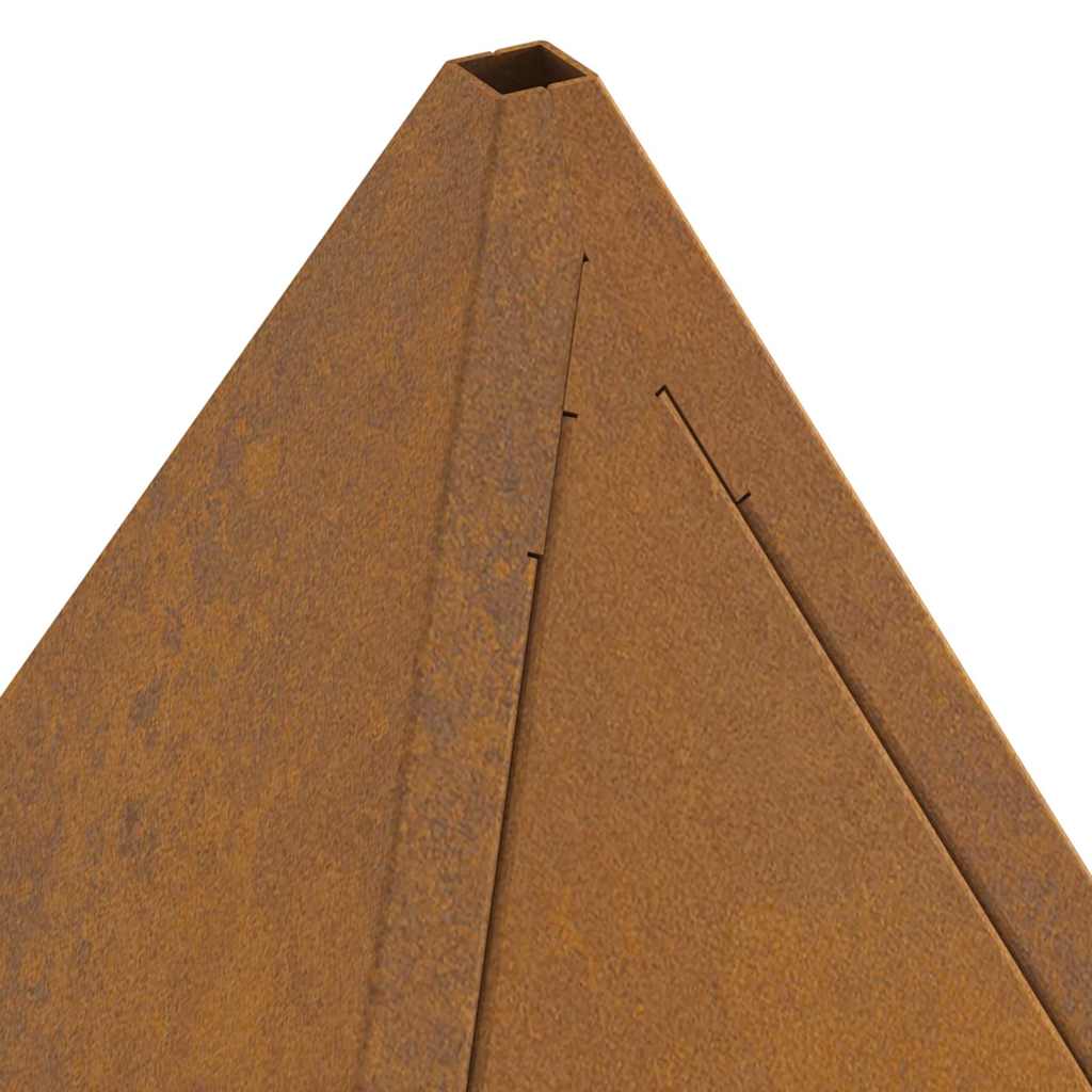 Feuerplatz Braun 50 x 50 x 51 cm Witterungsbeständiger Stahl