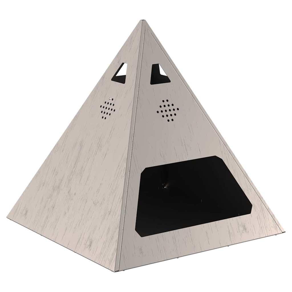Feuerplatz Braun 50 x 50 x 51 cm Witterungsbeständiger Stahl