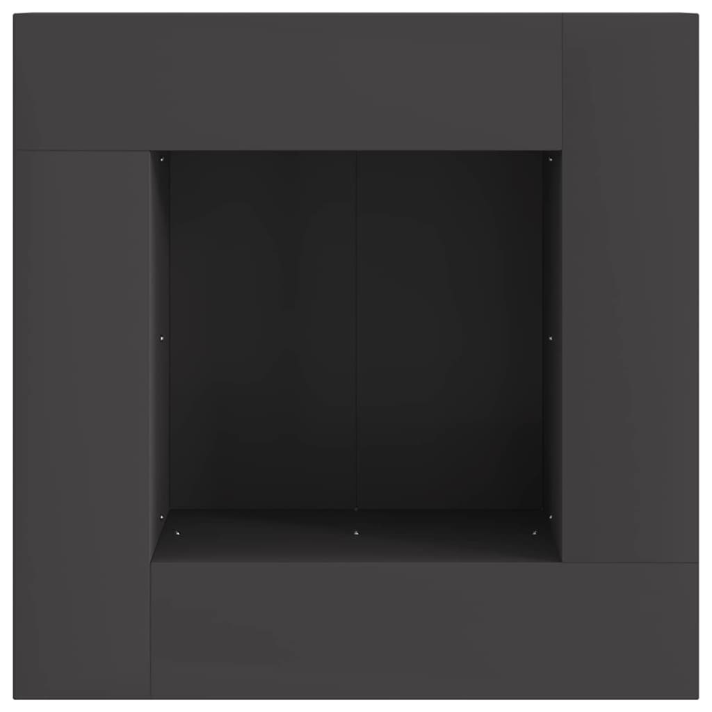 Feuerplatz Schwarz 60 x 60 x 30 cm Kaltgewalzter Stahl