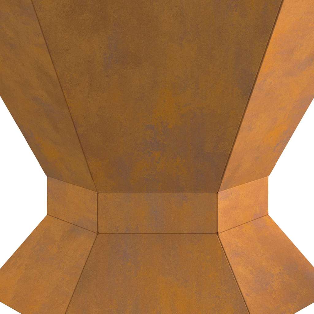 Feuerplatz Braun 50 x 50 x 40 cm Witterungsbeständiger Stahl