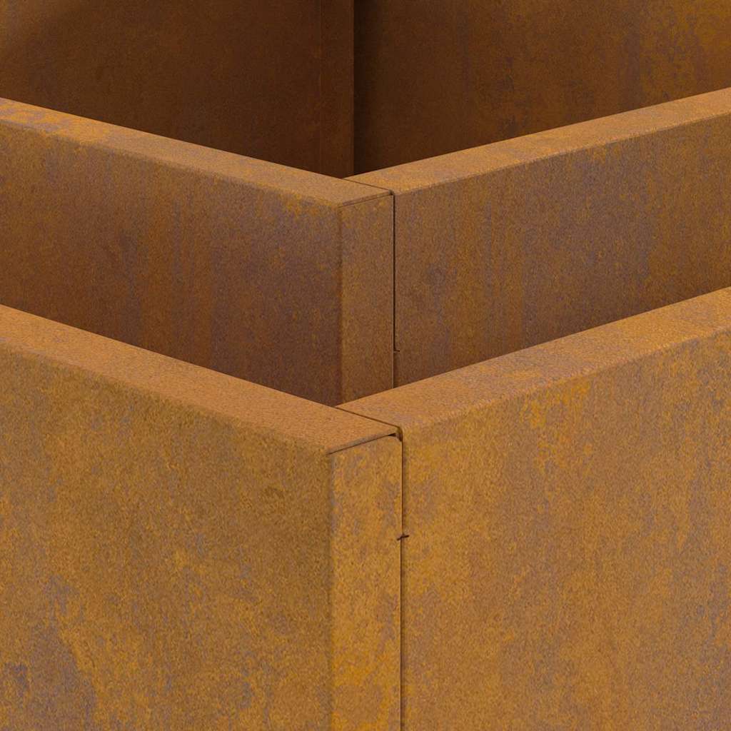 Feuerplatz Braun 60 x 60 x 30 cm Witterungsbeständiger Stahl
