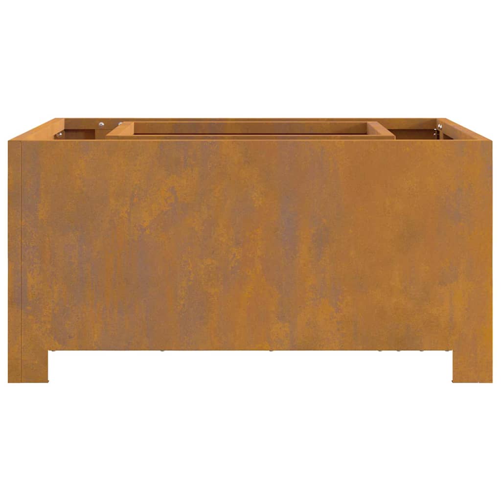 Feuerplatz Braun 60 x 60 x 30 cm Witterungsbeständiger Stahl