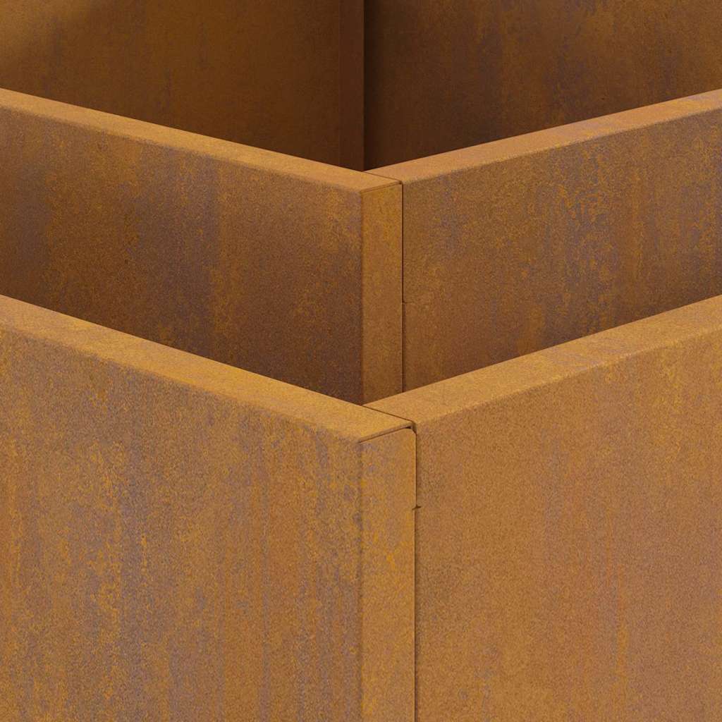Feuerplatz Braun 80 x 80 x 40 cm Witterungsbeständiger Stahl