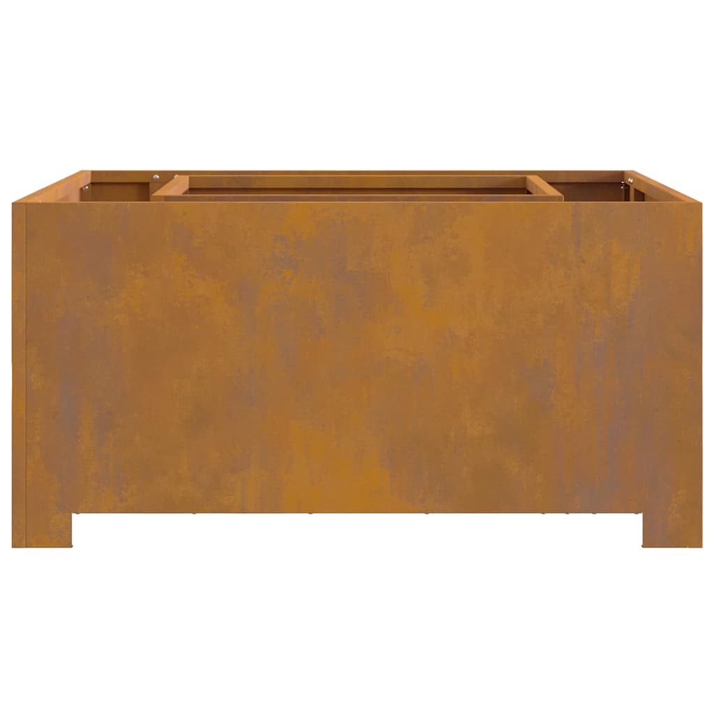Feuerplatz Braun 80 x 80 x 40 cm Witterungsbeständiger Stahl