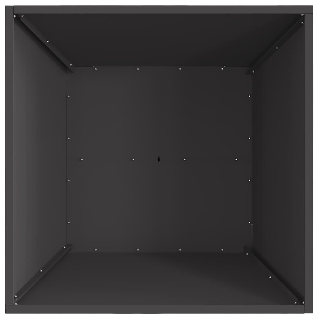 Feuerplatz Schwarz 60 x 60 x 30 cm Kaltgewalzter Stahl