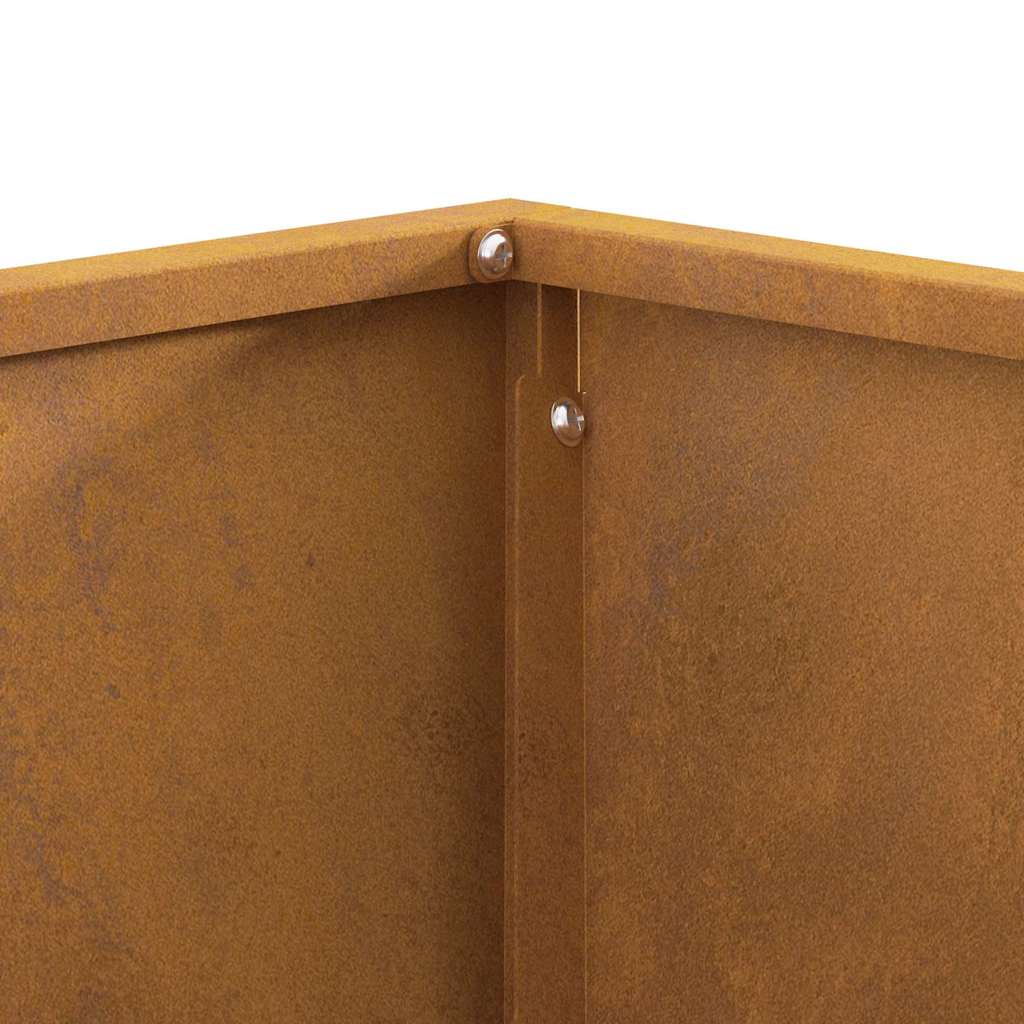 Feuerplatz Braun 60 x 60 x 30 cm Witterungsbeständiger Stahl