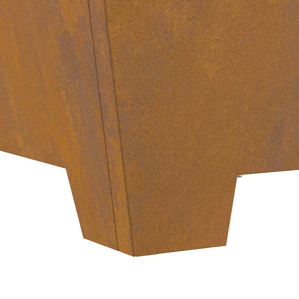 Feuerplatz Braun 80 x 80 x 40 cm Witterungsbeständiger Stahl