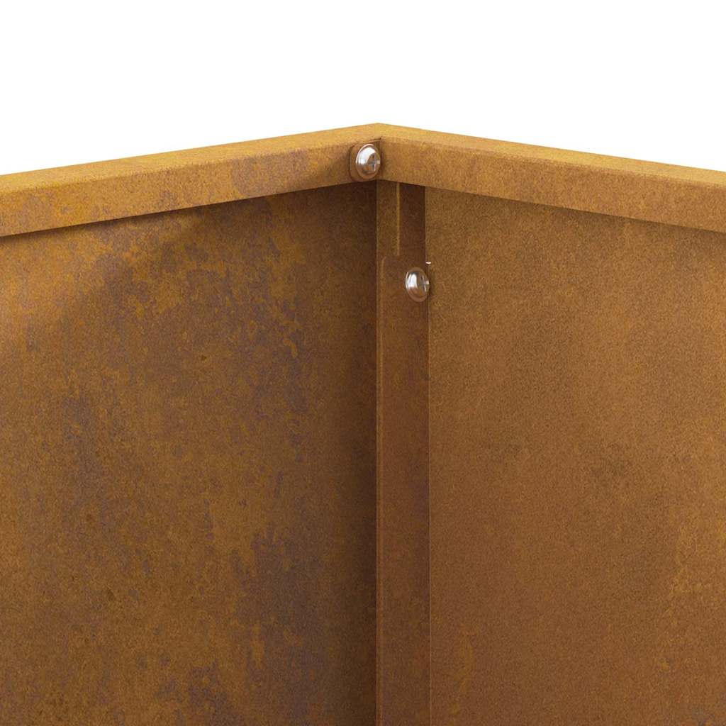 Feuerplatz Braun 80 x 80 x 40 cm Witterungsbeständiger Stahl