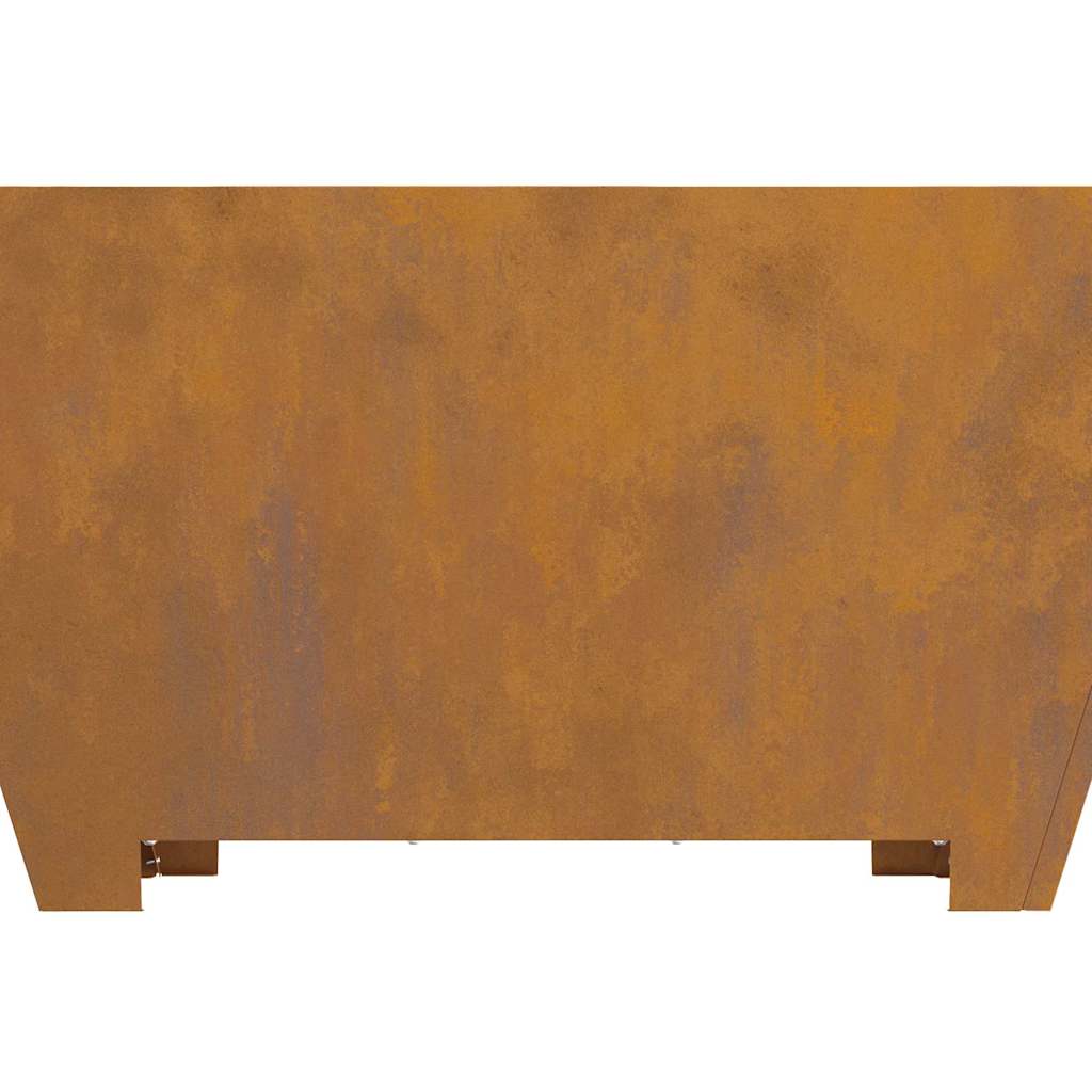 Feuerplatz Braun 80 x 80 x 40 cm Witterungsbeständiger Stahl