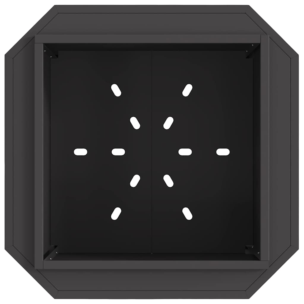 Feuerplatz Schwarz 58 x 58 x 51 cm Kaltgewalzter Stahl