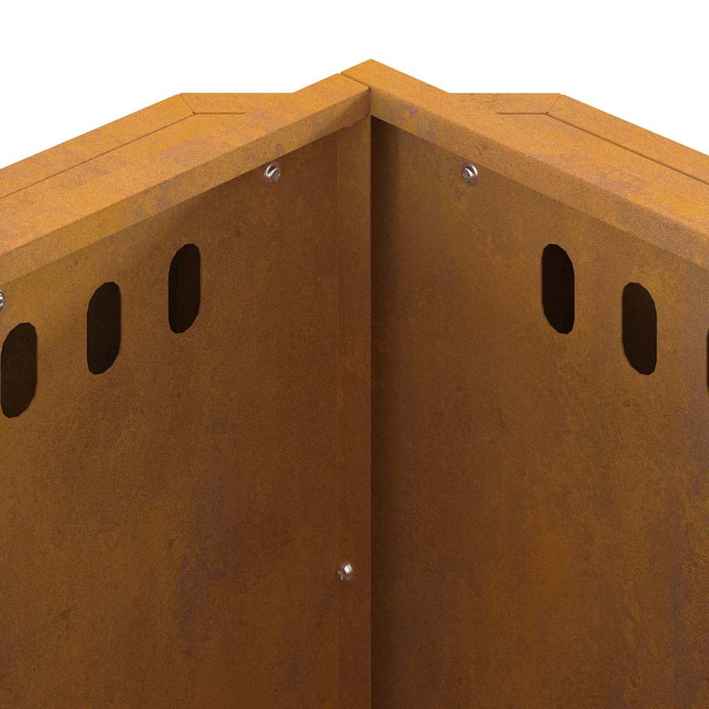 Feuerplatz Braun 58 x 58 x 51 cm Witterungsbeständiger Stahl